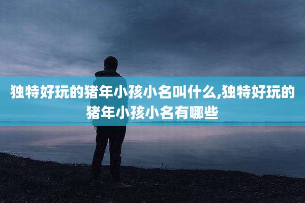 独特好玩的猪年小孩小名叫什么,独特好玩的猪年小孩小名有哪些