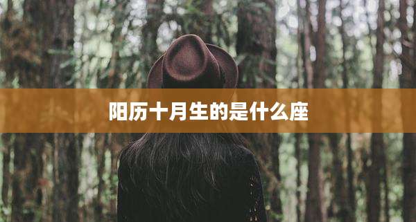 阳历十月生的是什么座