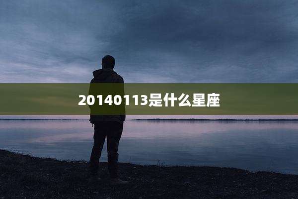 20140113是什么星座