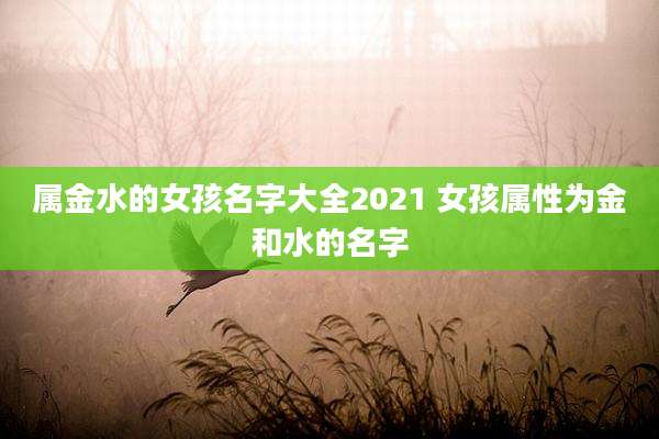属金水的女孩名字大全2021 女孩属性为金和水的名字
