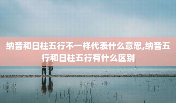 纳音和日柱五行不一样代表什么意思,纳音五行和日柱五行有什么区别
