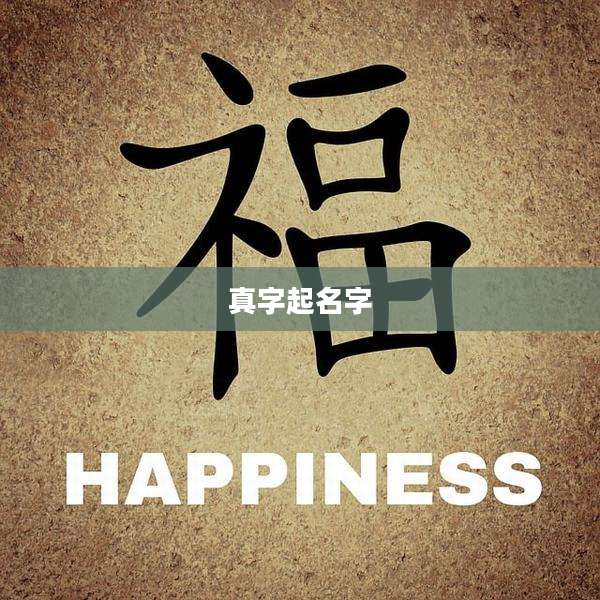 真字起名字
