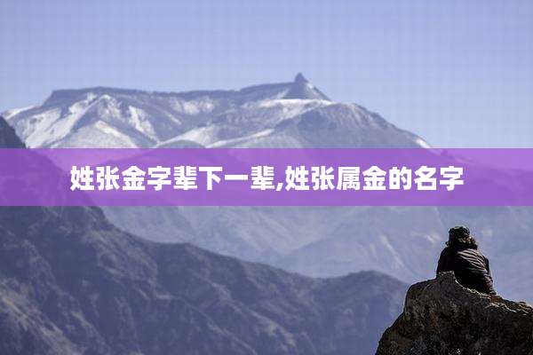 姓张金字辈下一辈,姓张属金的名字