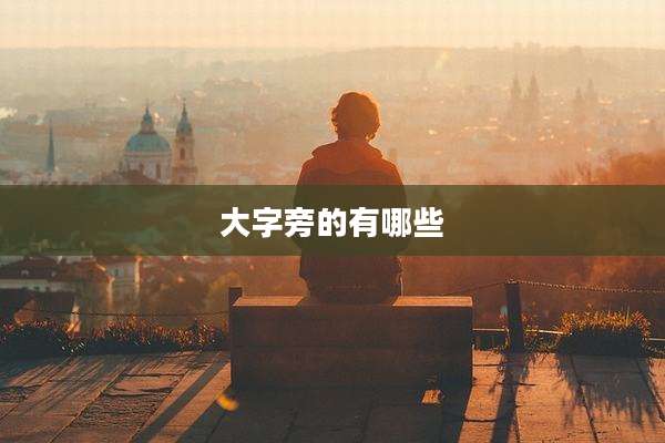 大字旁的有哪些