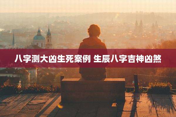 八字测大凶生死案例 生辰八字吉神凶煞