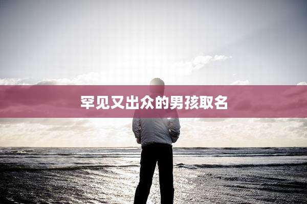 罕见又出众的男孩取名