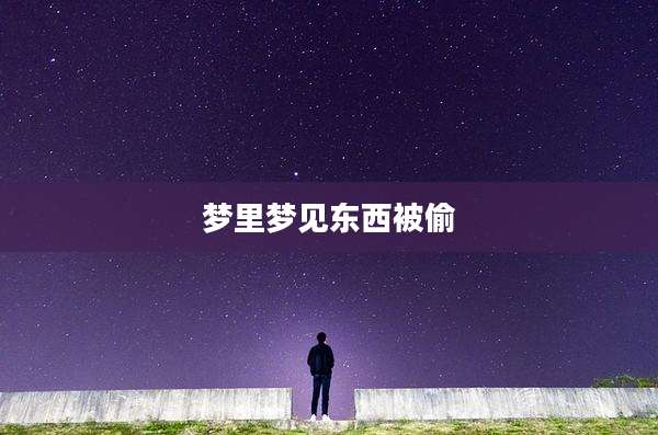 梦里梦见东西被偷