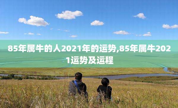 85年属牛的人2021年的运势,85年属牛2021运势及运程