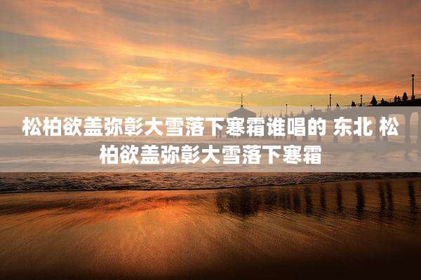 松柏欲盖弥彰大雪落下寒霜谁唱的 东北 松柏欲盖弥彰大雪落下寒霜