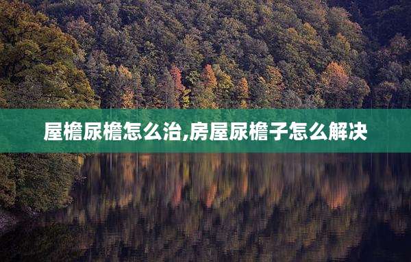 屋檐尿檐怎么治,房屋尿檐子怎么解决