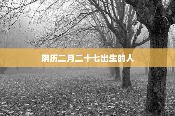阴历二月二十七出生的人