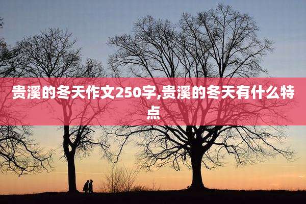 贵溪的冬天作文250字,贵溪的冬天有什么特点