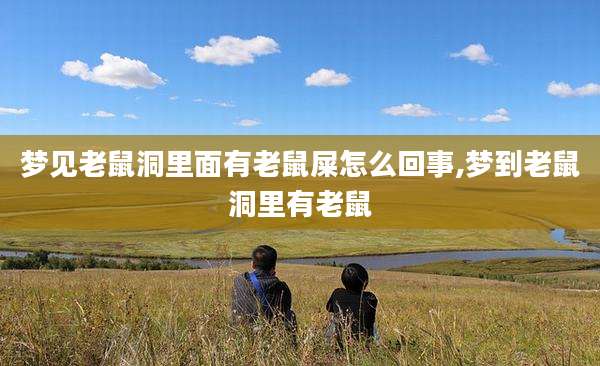 梦见老鼠洞里面有老鼠屎怎么回事,梦到老鼠洞里有老鼠