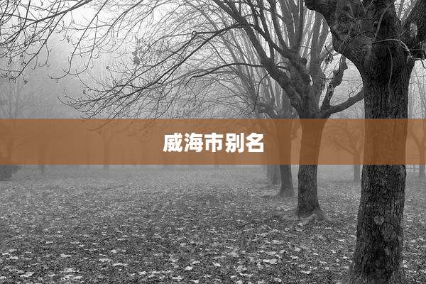 威海市别名
