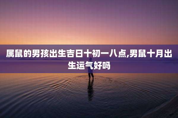 属鼠的男孩出生吉日十初一八点,男鼠十月出生运气好吗