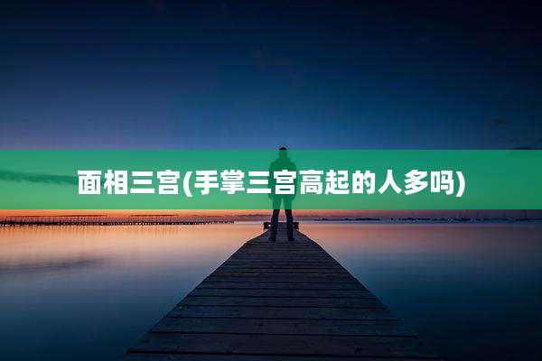 面相三宫(手掌三宫高起的人多吗)
