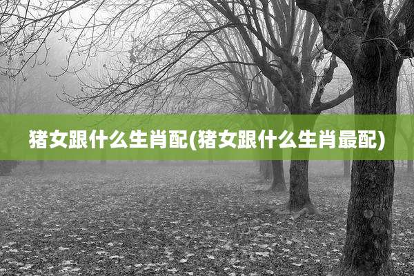 猪女跟什么生肖配(猪女跟什么生肖最配)