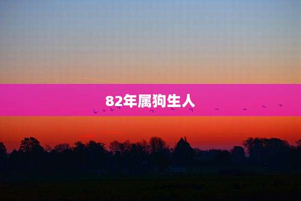 82年属狗生人