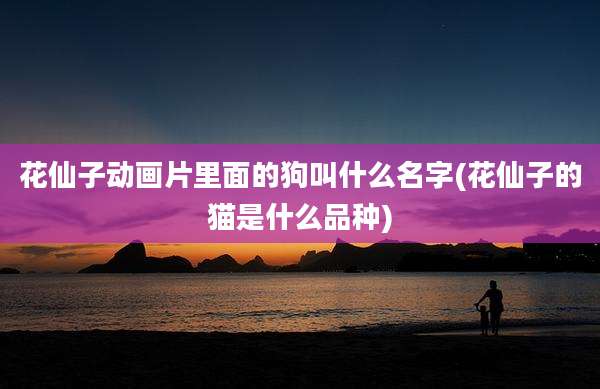 花仙子动画片里面的狗叫什么名字(花仙子的猫是什么品种)