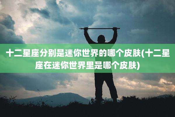 十二星座分别是迷你世界的哪个皮肤(十二星座在迷你世界里是哪个皮肤)