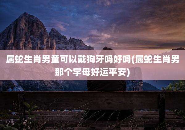 属蛇生肖男童可以戴狗牙吗好吗(属蛇生肖男那个字母好运平安)
