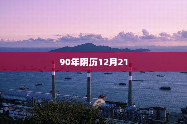 90年阴历12月21