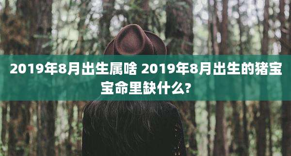 2019年8月出生属啥 2019年8月出生的猪宝宝命里缺什么?