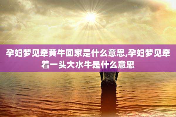 孕妇梦见牵黄牛回家是什么意思,孕妇梦见牵着一头大水牛是什么意思