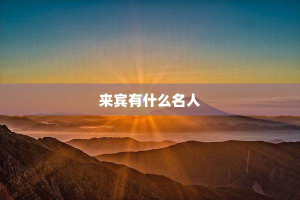 来宾有什么名人