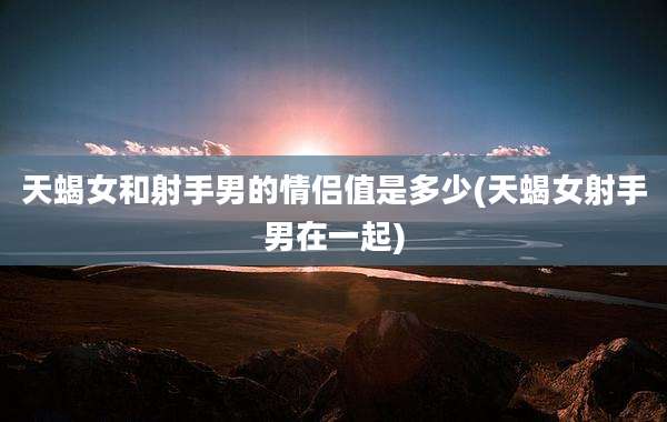 天蝎女和射手男的情侣值是多少(天蝎女射手男在一起)