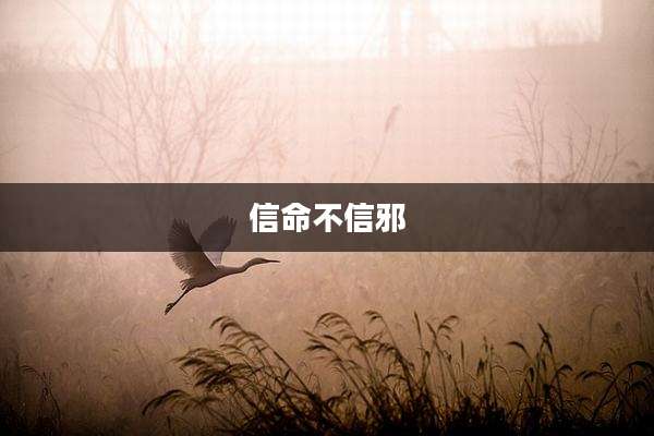 信命不信邪