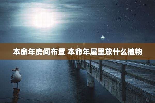 本命年房间布置 本命年屋里放什么植物