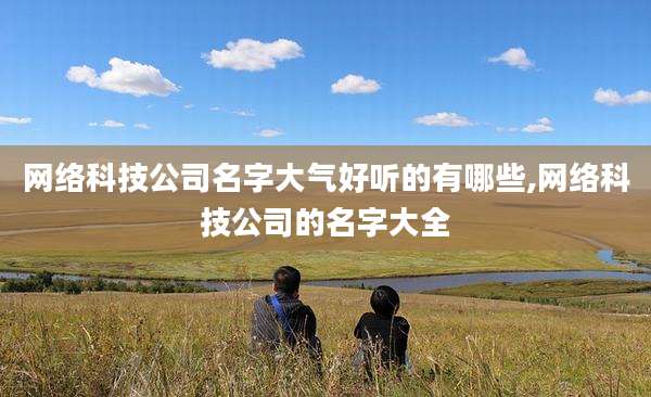 网络科技公司名字大气好听的有哪些,网络科技公司的名字大全