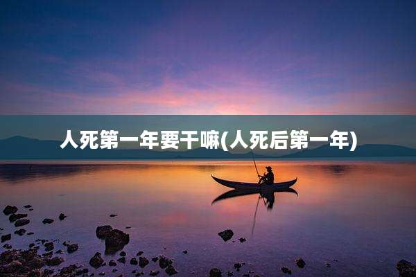 人死第一年要干嘛(人死后第一年)