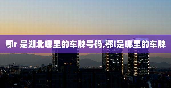 鄂r 是湖北哪里的车牌号码,鄂l是哪里的车牌