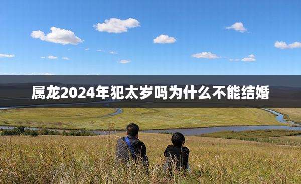 属龙2024年犯太岁吗为什么不能结婚