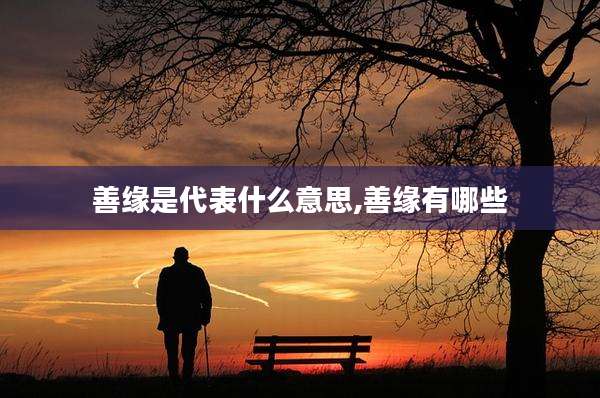 善缘是代表什么意思,善缘有哪些