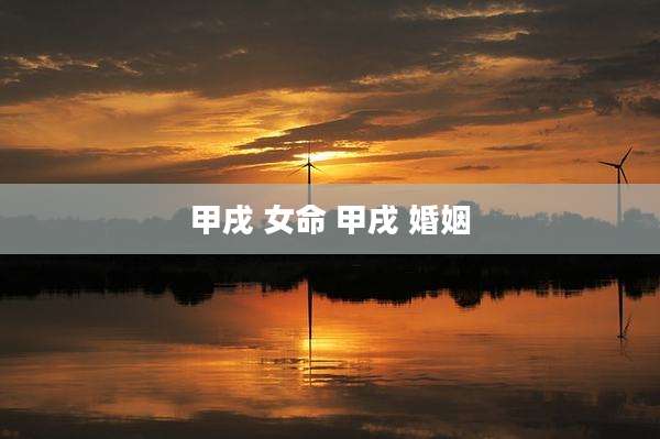甲戌 女命 甲戌 婚姻