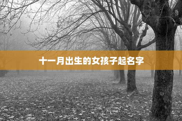 十一月出生的女孩子起名字