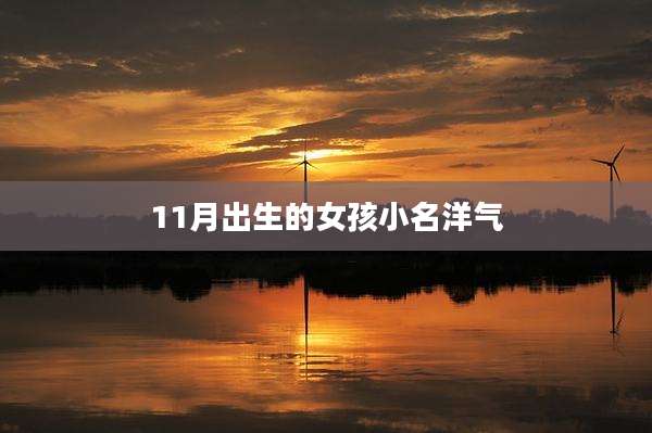 11月出生的女孩小名洋气