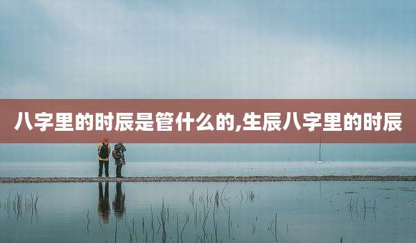 八字里的时辰是管什么的,生辰八字里的时辰