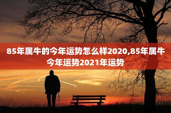 85年属牛的今年运势怎么样2020,85年属牛今年运势2021年运势