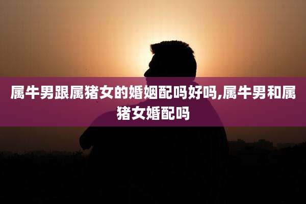属牛男跟属猪女的婚姻配吗好吗,属牛男和属猪女婚配吗