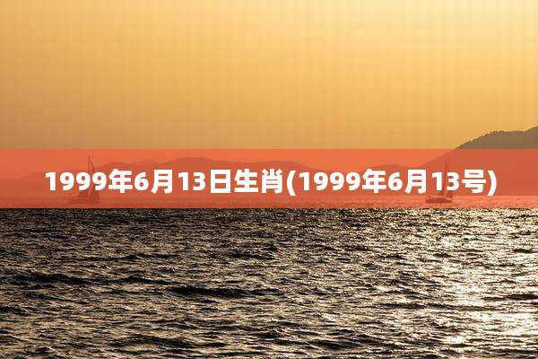 1999年6月13日生肖(1999年6月13号)