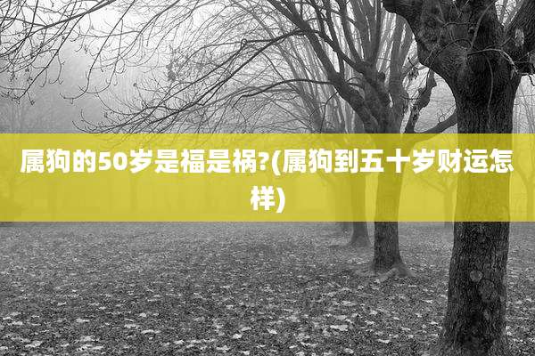 属狗的50岁是福是祸?(属狗到五十岁财运怎样)