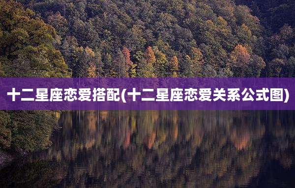 十二星座恋爱搭配(十二星座恋爱关系公式图)