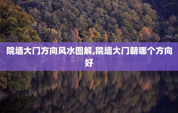 院墙大门方向风水图解,院墙大门朝哪个方向好