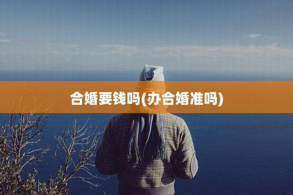 合婚要钱吗(办合婚准吗)