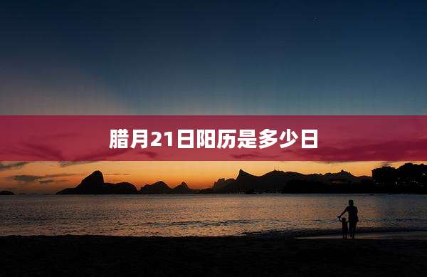 腊月21日阳历是多少日