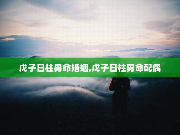 戊子日柱男命婚姻,戊子日柱男命配偶